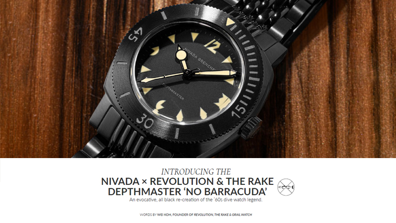 Nivada Grenchen x Revolution & The Rake Depthmaster ‘No Barracuda’